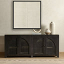 Aurelia Beige No 1 by Karen Covey - 40X40 Black Maple Floater