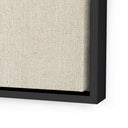 Aurelia Beige No 1 by Karen Covey - 24X24 Black Maple Floater