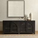 Aurelia Beige No 1 by Karen Covey - 40X40 Rustic Walnut Floater