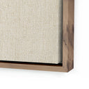 Aurelia Beige No 1 by Karen Covey - 24X24 Rustic Walnut Floater