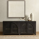 Veridien Boxed In by Karen Covey - 40X40 Rustic Walnut Floater