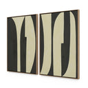 Horizon Grecco Diptych by Jess Engle - 72X48 White Oak