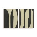 Horizon Grecco Diptych by Jess Engle - 72X48 Black Maple