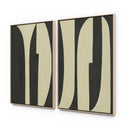 Horizon Grecco Diptych by Jess Engle - 72X48 Black Maple