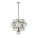 Aether Chandelier - Black Gunmetal Marbled Matte Glass