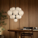 Halcyon Nova Chandelier - Black Gunmetal Marbled Matte Glass