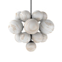 Aether Chandelier - Black Gunmetal Marbled Matte Glass