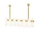 Elegant Odyssey Linear Md Chandelier - Burnished Brass