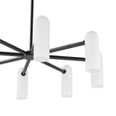 Luxe Odyssey Round Md Chandelier - Black Gunmetal