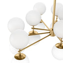 Elegant Zodiac Chandelier - Burnished Brass