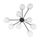 Elegant Zodiac Chandelier - Black Gunmetal