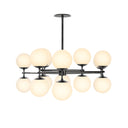Elegant Zodiac Chandelier - Black Gunmetal