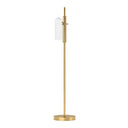 Sleek Odyssey 1 Floor Lamp - Burnished Brass