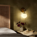 Luxe Sunset Sconce - Burnished Brass Opal Matte Glass