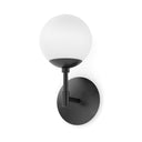 Aurelia Sunset Sconce - Black Gunmetal Opal Matte Glass