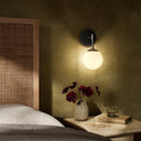 Aurelia Sunset Sconce - Black Gunmetal Opal Matte Glass