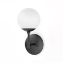 Luxe Sunset Sconce - Black Gunmetal Opal Matte Glass