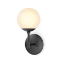 Luxe Sunset Sconce - Black Gunmetal Opal Matte Glass