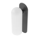 Verity Odyssey Sconce - Large Black Gunmetal Opal Matte Glass