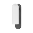Verity Odyssey Sconce - Large Black Gunmetal Opal Matte Glass