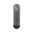 Verity Odyssey Sconce - Large Black Gunmetal Clear Ribbon Glass