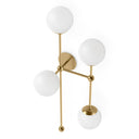 Auriel Armstrong 4 R Sconce - Burnished Brass Opal Matte Glass