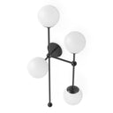 Auriel Armstrong 4 R Sconce - Black Gunmetal Opal Matte Glass