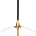 Glass Globe Pendant - 1175X1175 Burnished Brass Clear Glass