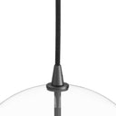 Verity Glass Globe Pendant - 1175X1175 Black Gunmetal Clear Glass