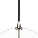 Verity Glass Globe Pendant - 1175X1175 Polished Nickel Clear Glass