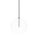 Glass Globe Pendant - 1175X1175 Polished Nickel Clear Glass