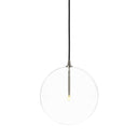 Glass Globe Pendant - 1175X1175 Polished Nickel Clear Glass
