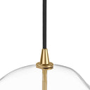 Verity Glass Globe Pendant - 1175X1175 Burnished Brass Organic Glass