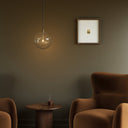 Verity Glass Globe Pendant - 1175X1175 Burnished Brass Organic Glass