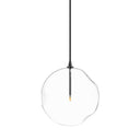 Verity Glass Globe Pendant - 1175X1175 Black Gunmetal Organic Glass