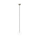 Glass Globe Pendant - 775X775 Polished Nickel Clear Glass
