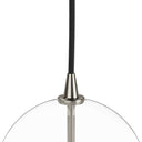 Glass Globe Pendant - 775X775 Polished Nickel Clear Glass