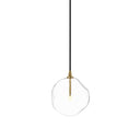Verity Glass Globe Pendant - 775X775 Burnished Brass Organic Glass