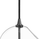 Verity Glass Globe Pendant - 775X775 Black Gunmetal Organic Glass