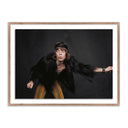 Crescent Rolling Stones Singer by Getty Images - 40X30 Rustic Walnut