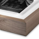 Aurelia Joe Dimaggio Signing Autographs by Getty Images - 40X30 Rustic Walnut