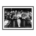 Aurelia Joe Dimaggio Signing Autographs by Getty Images - 40X30 Black Maple