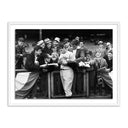 Aurelia Joe Dimaggio Signing Autographs by Getty Images - 40X30 White Maple