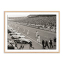 Verity Images - Start Of The Le Mans Race by Getty Images - 48X36 White Oak