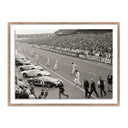 Verity Images - Start Of The Le Mans Race by Getty Images - 32X24 Rustic Walnut