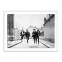 The Beatles Running In A Hard Days Night - 40X30 White Maple