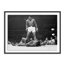 Legacy Muhammad Ali Taunting Sonny Liston by Getty Images - 48X36 Black Maple