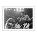Muhammad Ali Punching Joe Frazier by Getty Images - 24X18 White Maple