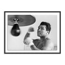Muhammad Ali Punching Bag by Getty Images - 40X30 Black Maple