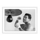 Muhammad Ali Punching Bag by Getty Images - 48X36 White Maple